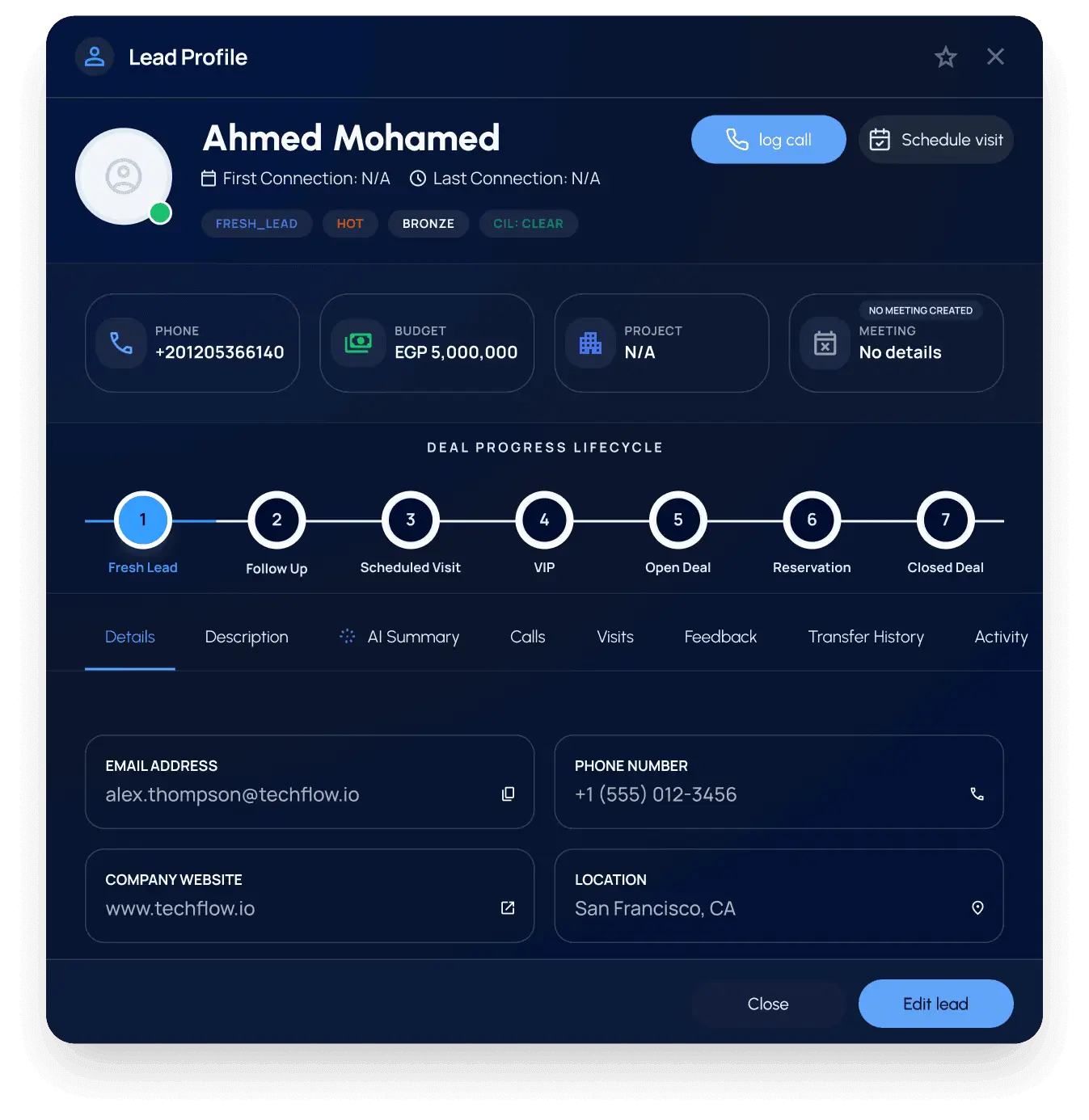 إدارة المكالمات والاجتماعات والمتابعات