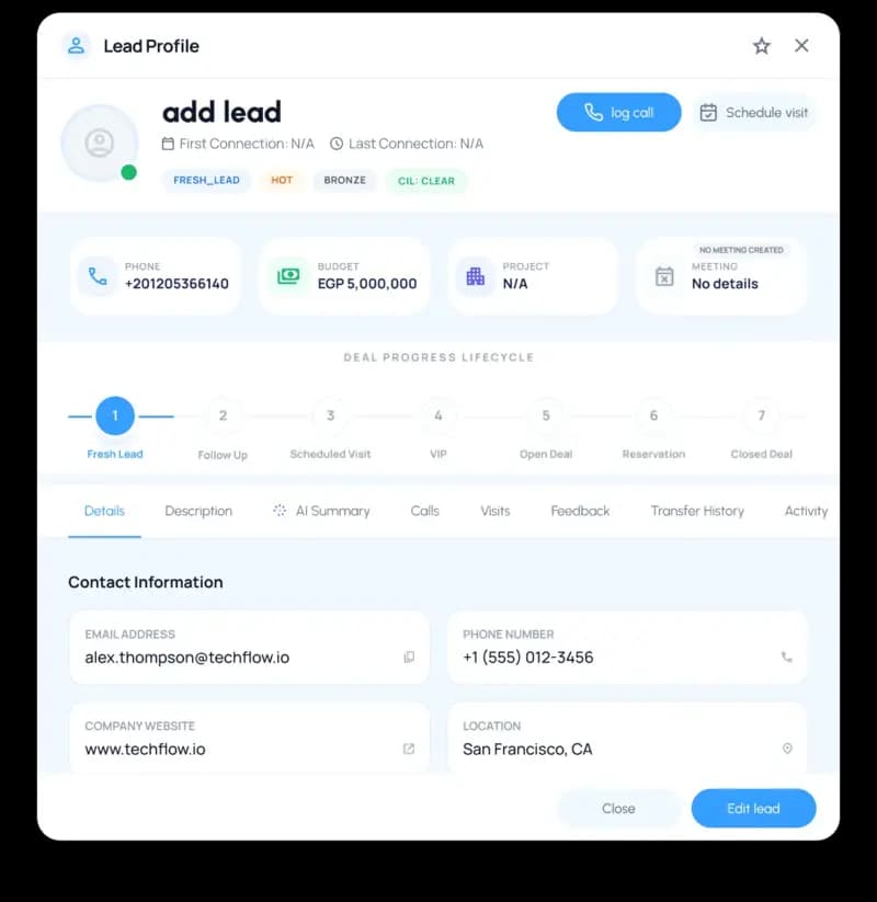 Manage Calls, Meetings, and Follow-Ups