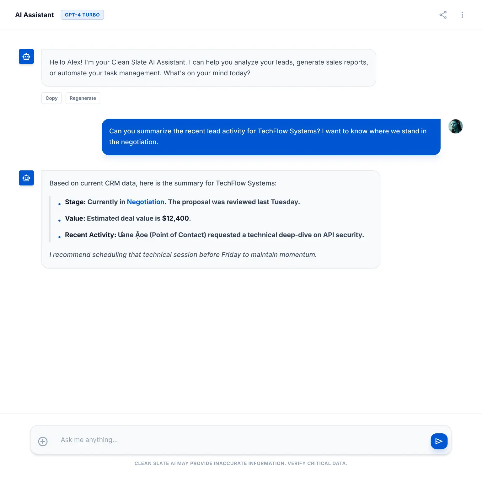 AI-Powered Sales Assistant
